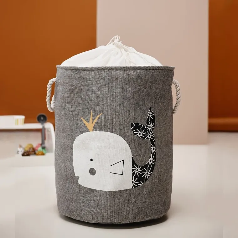 Sipo, kosz na zabawki XXL, wersja premium, zamykany na ściągacz, Wieloryb