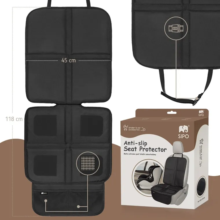 Sipo, mata ochronna pod fotelik samochodowy