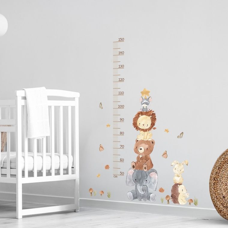 Sipo, naklejki na ścianę do pokoju dziecięcego, Piramida zwierzątka