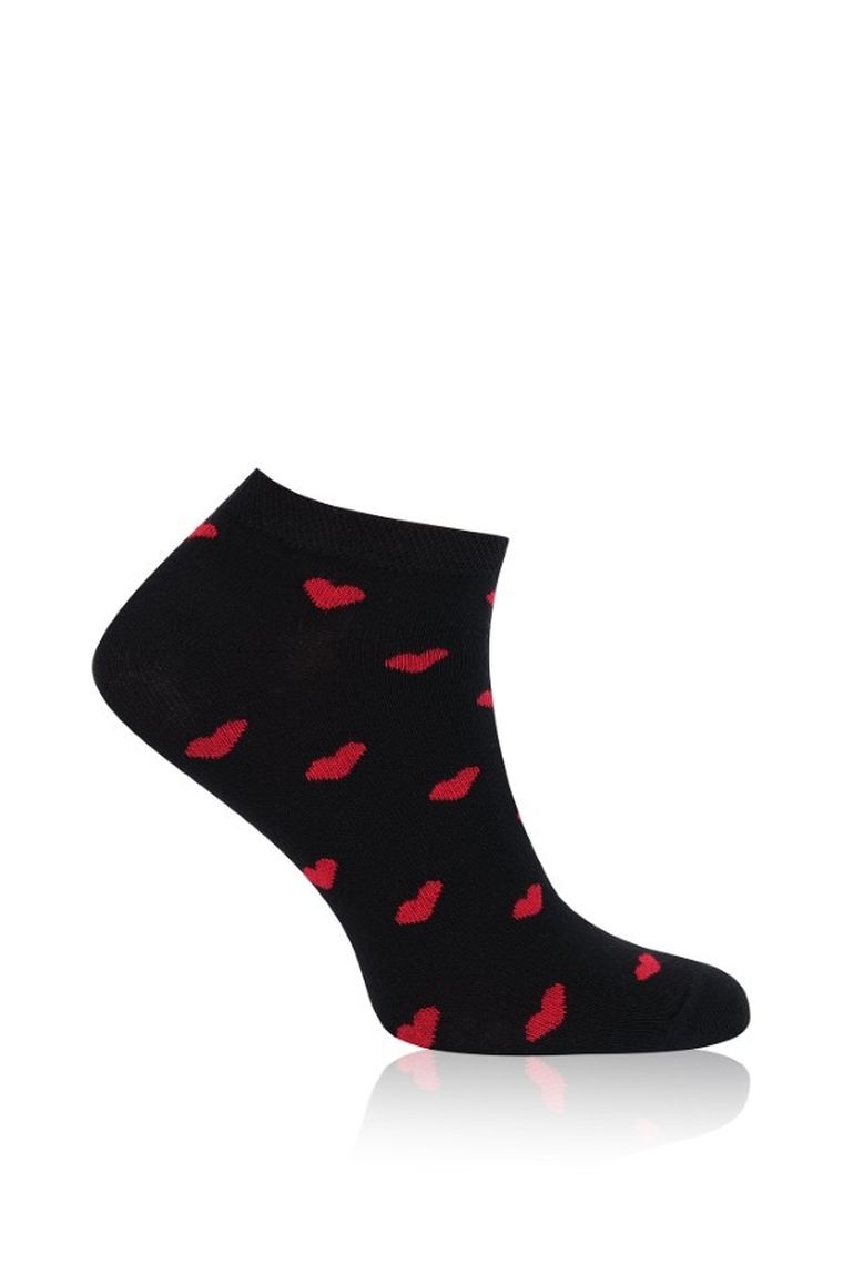 Skarpetki damskie, stopki, czarne, Italian Fashion