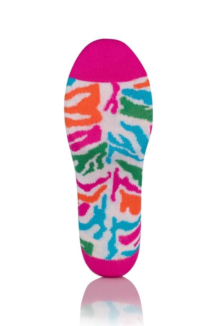 Skarpetki damskie, stopki, mix, Zebra, Italian Fashion