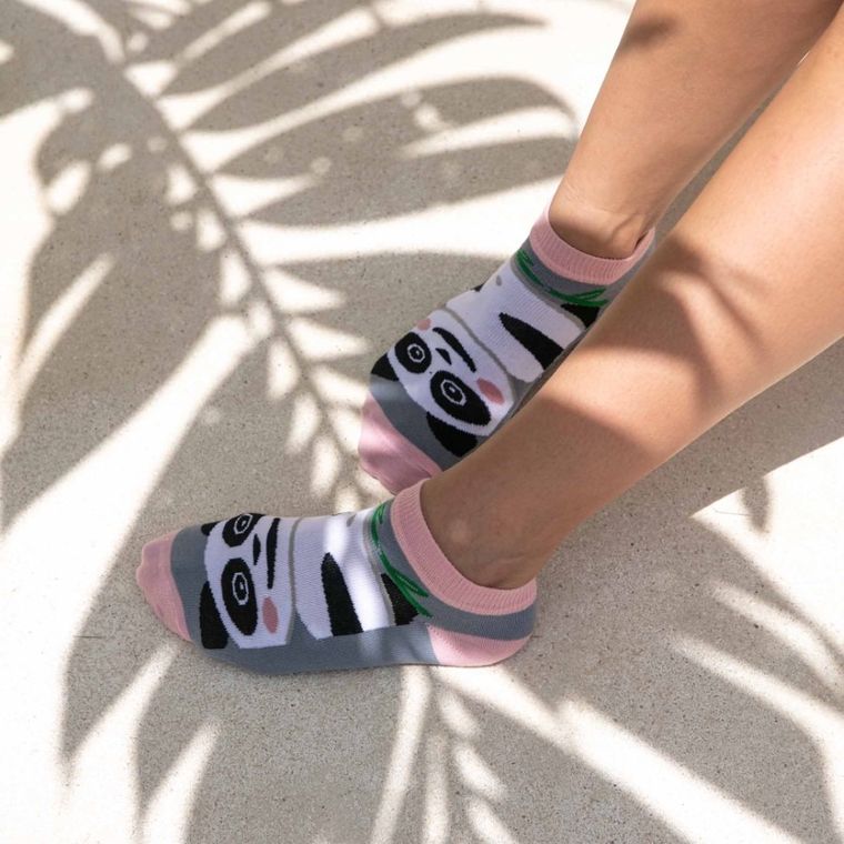 Skarpetki damskie, stopki, szare, Adrian