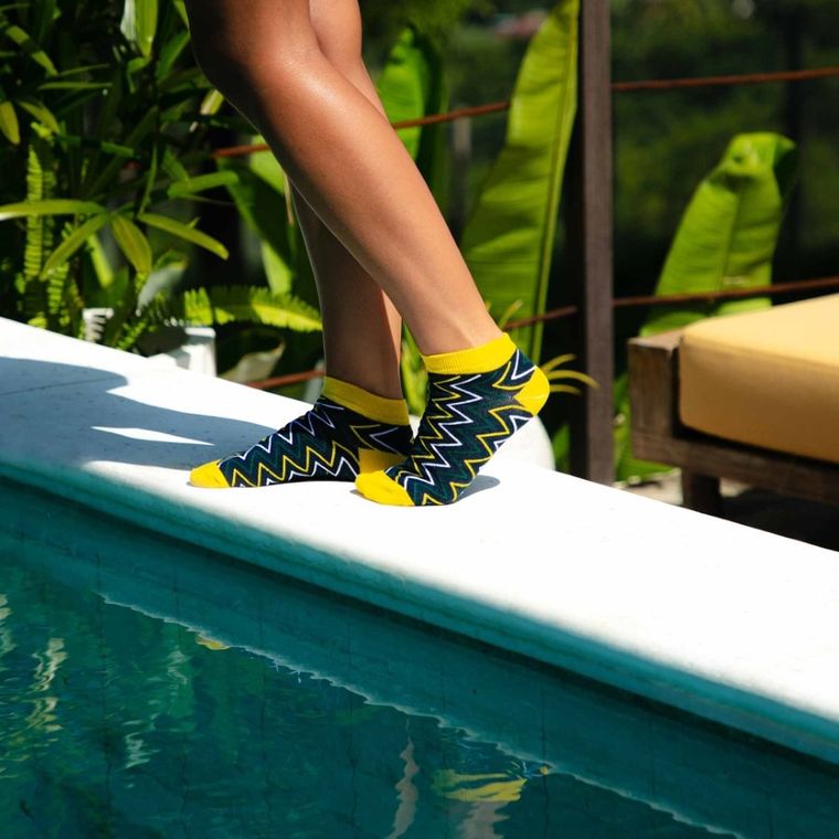 Skarpetki męskie, stopki, czarne, Adrian