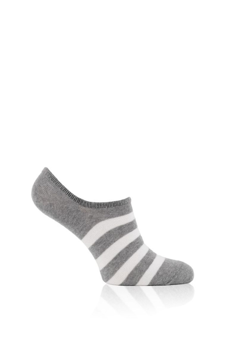 Skarpetki męskie, stopki, szare, Italian Fashion