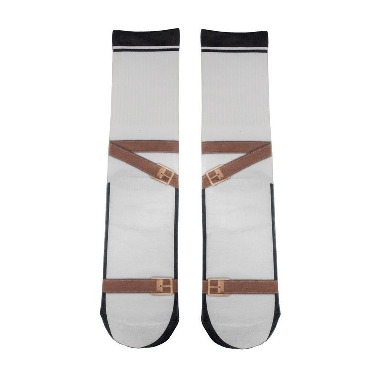 Skarpetki sandały, biały