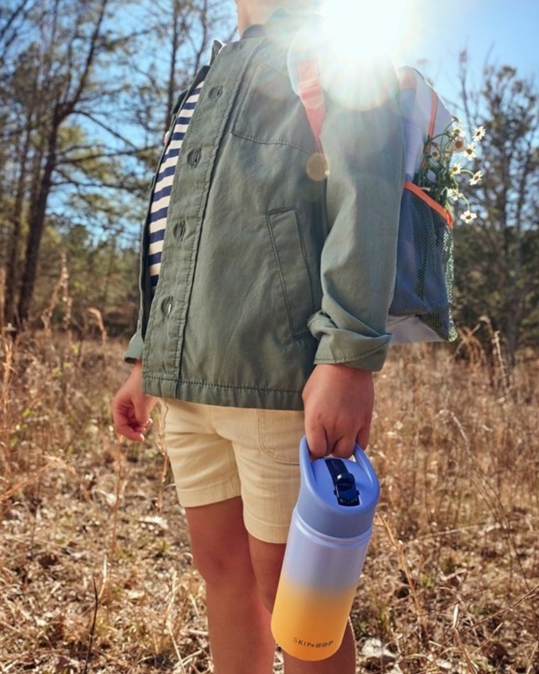 Skip Hop, Wander, butelka termiczna z ustnikiem, ombre blue, 450 ml