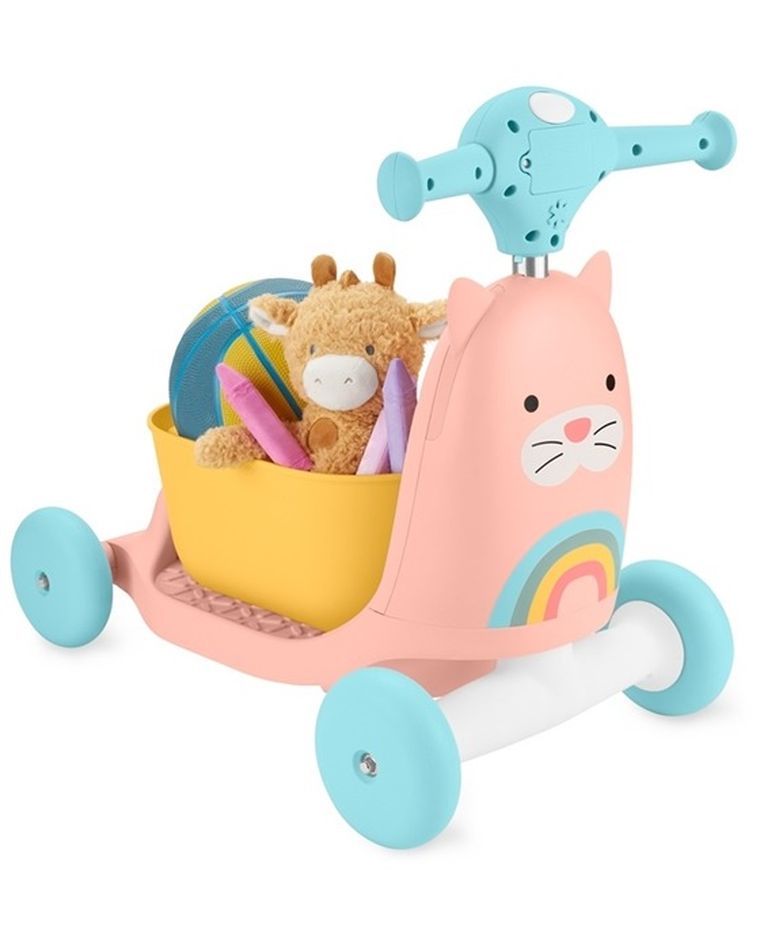 Skip Hop, Zoo Kot, hulajnoga, jeździk i pchacz, 3w1