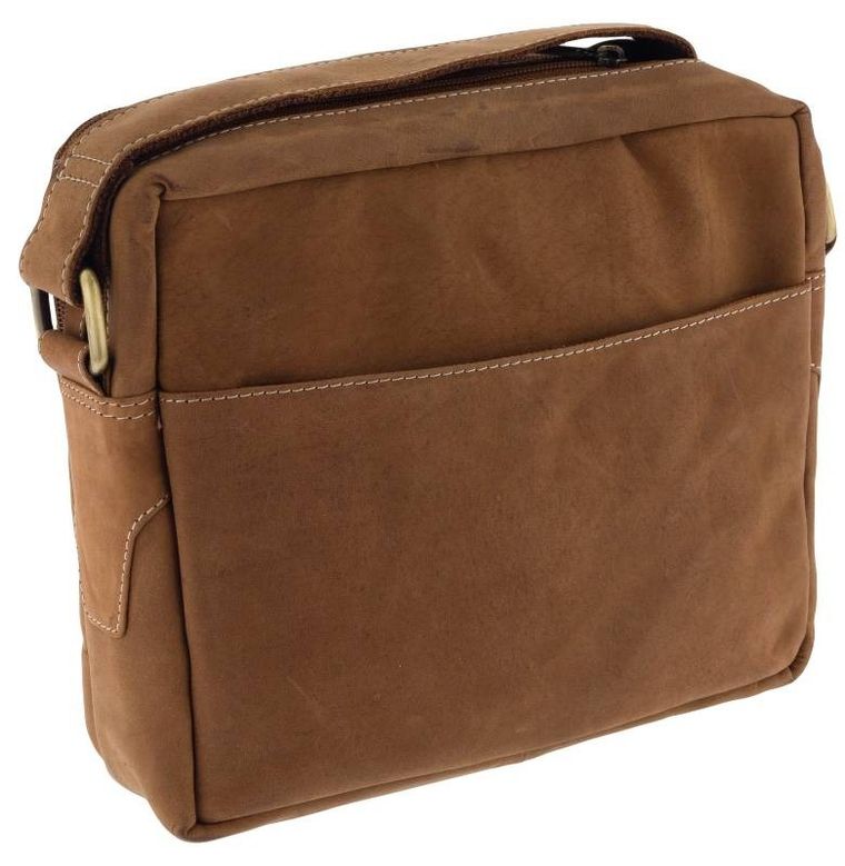 Skórzana męska listonoszka na ramię, Always Wild