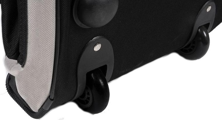 Slazenger, torba sportowa podróżna z kółkami, kolor czarny