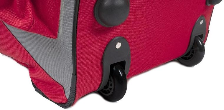 Slazenger, torba sportowa podróżna z kółkami, kolor czerwony