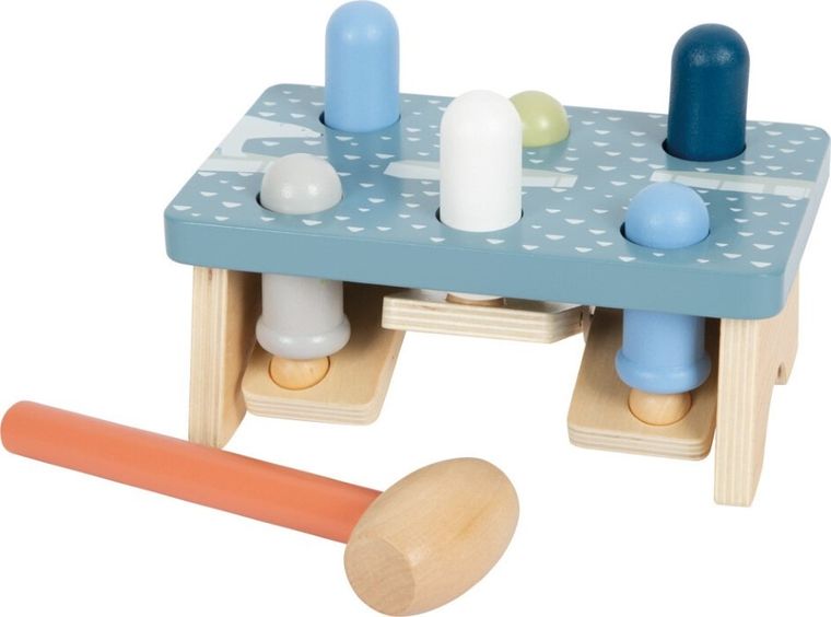 Small Foot, Arktyka, drewniana przebijanka, gra zręcznościowa