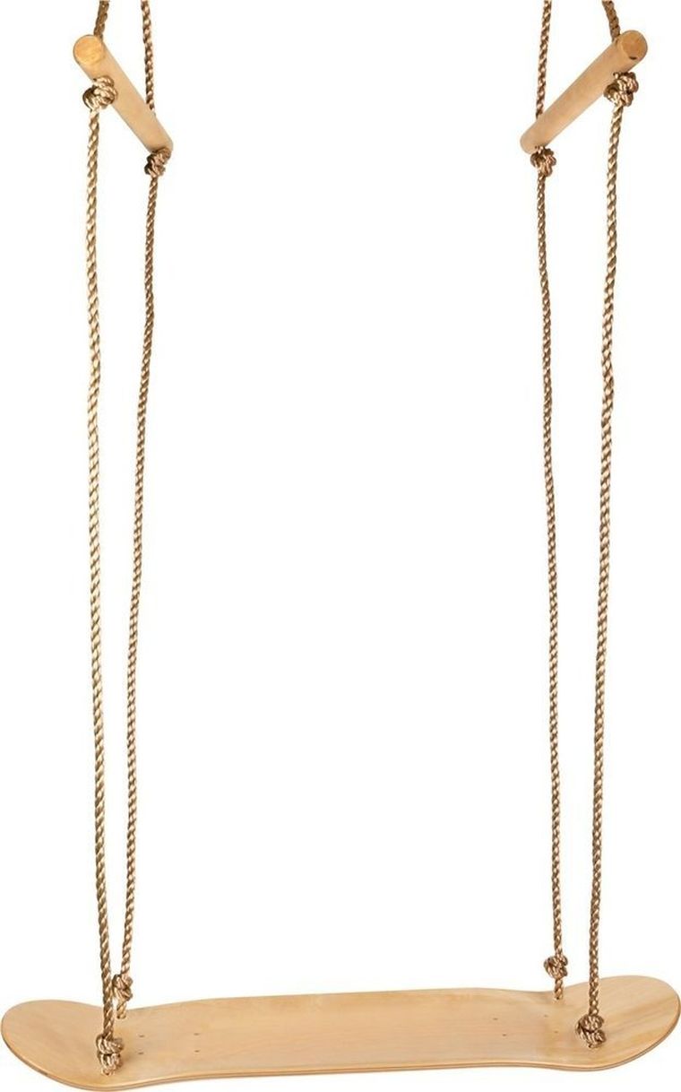 Small Foot, drewniana huśtawka, z deskorolką