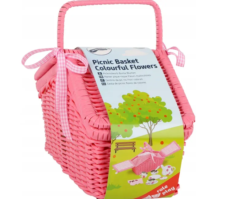 Small Foot, koszyk Piknik, 18 części