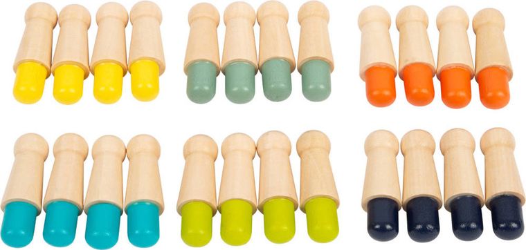 Small Foot, memory, kolory, drewniana gra pamięciowa