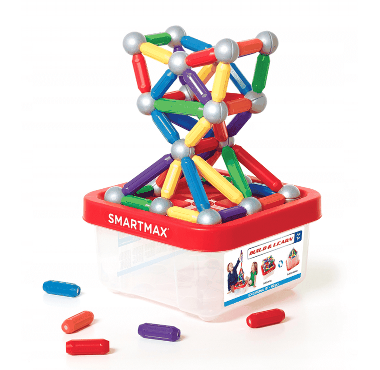 SmartMax, Build&Learn, klocki magnetyczne, 100 elementów