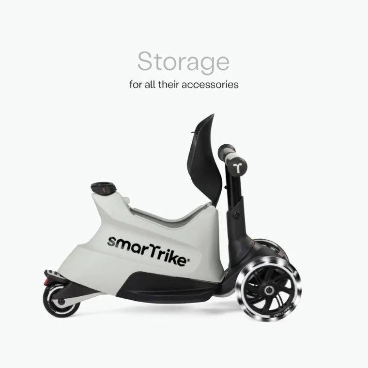 SmarTrike, Xtend Scooter + Ride-on, hulajnoga-jeździk 4w1, Cool Grey