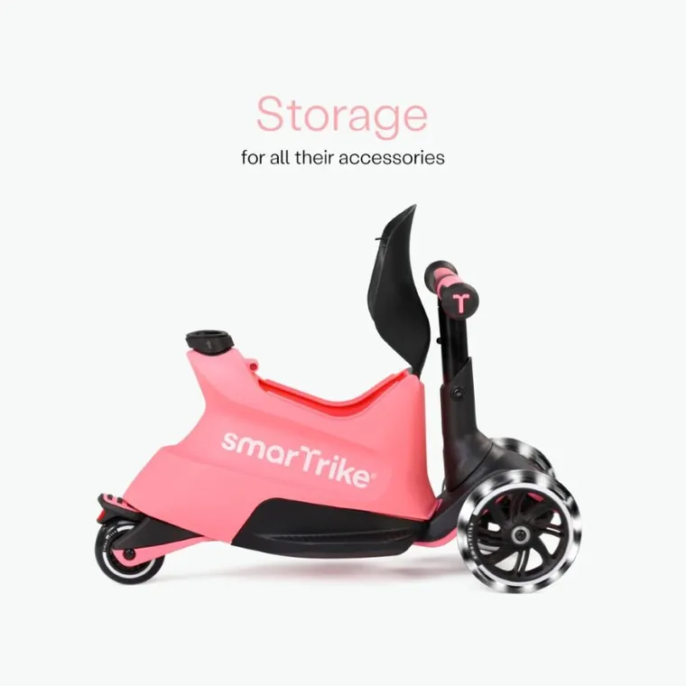 SmarTrike, Xtend Scooter + Ride-on, hulajnoga-jeździk 4w1, Salmon Pink