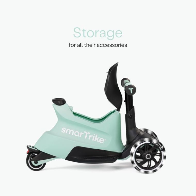 SmarTrike, Xtend Scooter + Ride-on, hulajnoga-jeździk 4w1, Soft Green