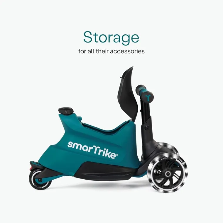 SmarTrike, Xtend Scooter + Ride-on, hulajnoga-jeździk 4w1, Teal