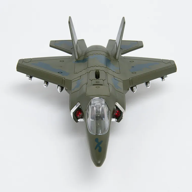 Smiki, AirTrooper, bojowy samolot wojskowy, model, światło i dźwięk, 1:16