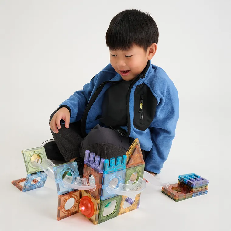 Smiki, Bloxnetic, podświetlane klocki magnetyczne, 85 elementów