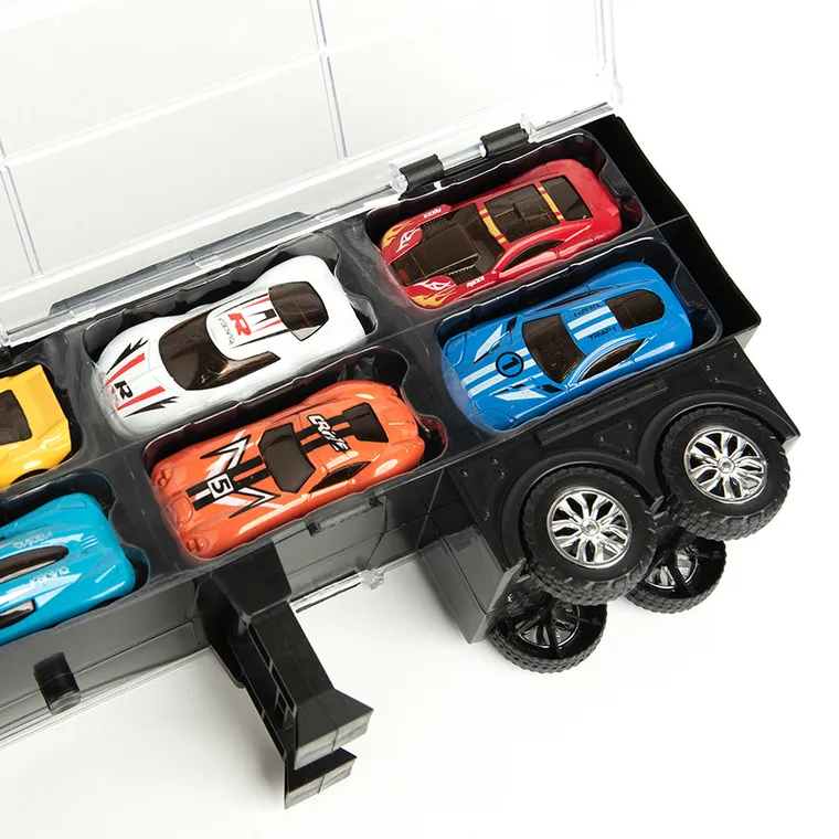 Smiki, Ciężarówka transportowa z samochodami, pojazd i gra planszowa