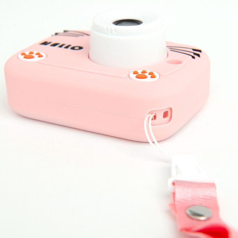 Smiki, Cute Kitty, aparat fotograficzny, różowy
