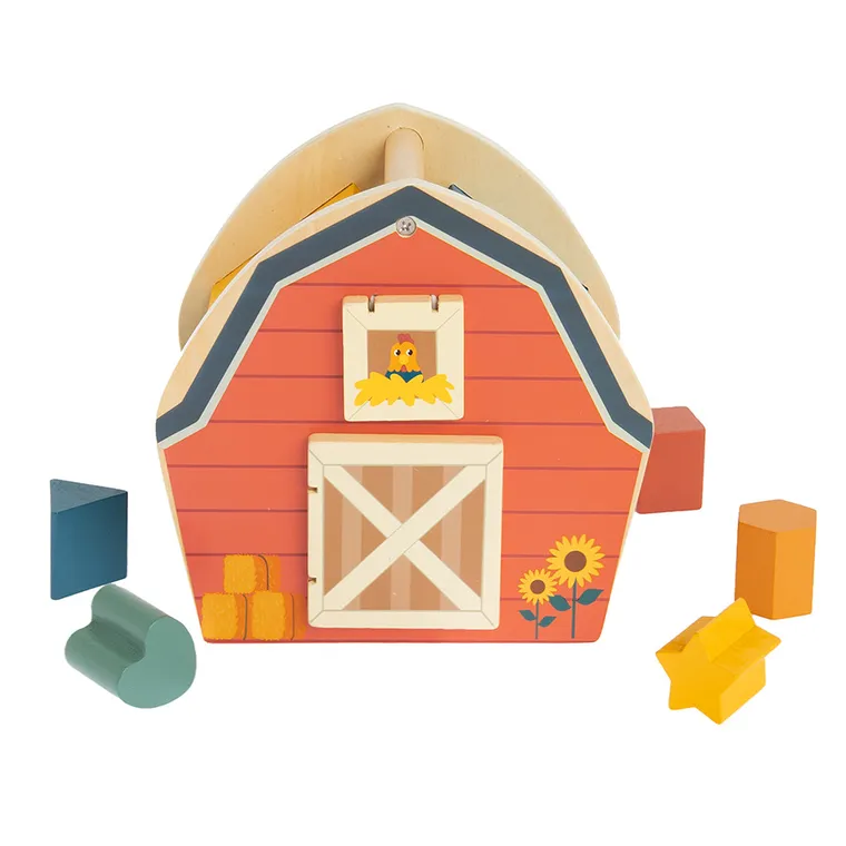 Smiki, Farma, drewniany sorter, 5 elementów