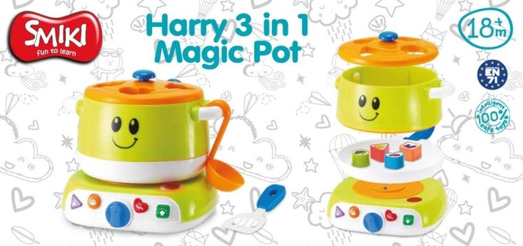 Smiki, Harry Magic Pot, magiczny garnek, 3w1