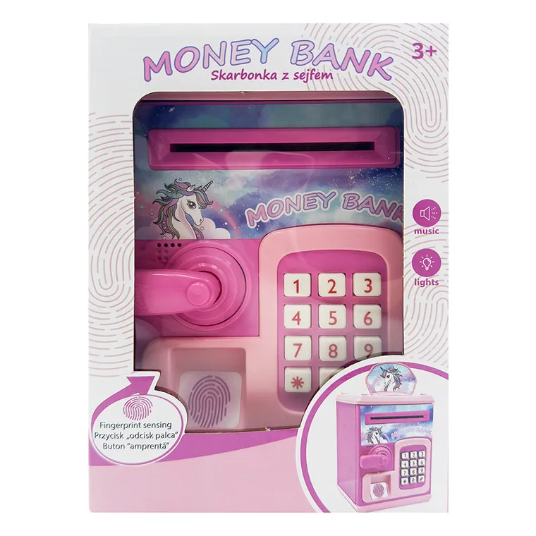 Smiki, Jednorożec, skarbonka z sejfem na kod