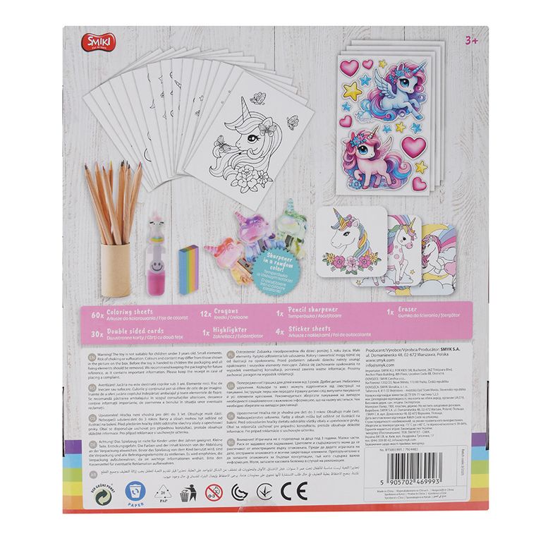 Smiki, Jednorożec, zestaw kreatywny z kolorowanką
