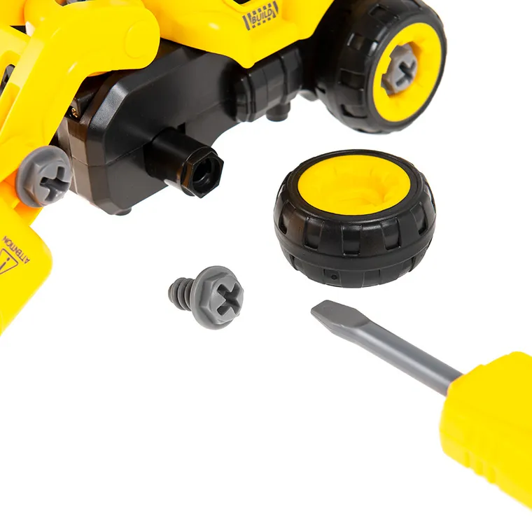 Smiki, koparka z dźwiękiem i śrubokrętem, pojazd