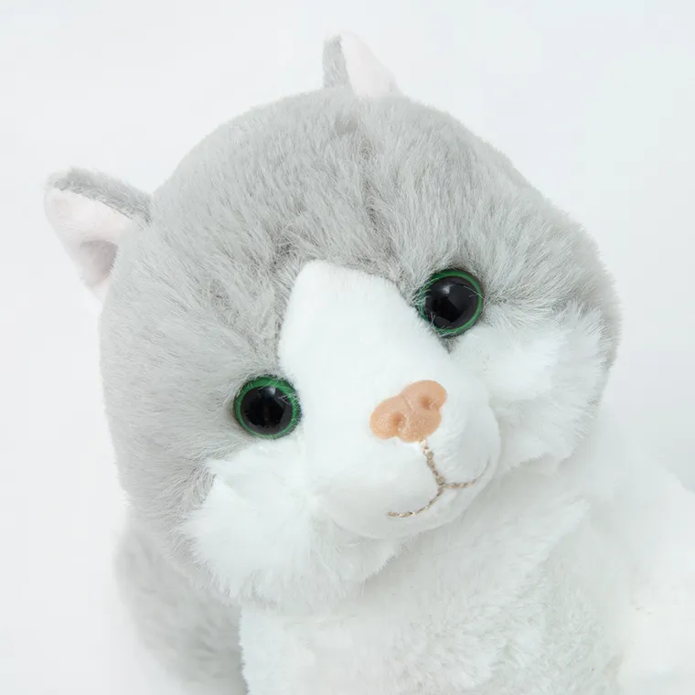 Smiki, Kotek, maskotka, biało-szara, 22 cm