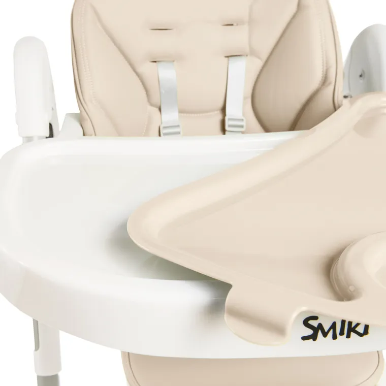 Smiki, krzesełko do karmienia, beżowe