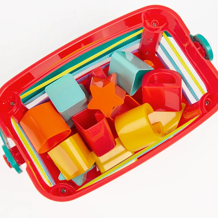 Smiki, Kształty i litery, wiaderko z sorterem, zabawka niemowlęca