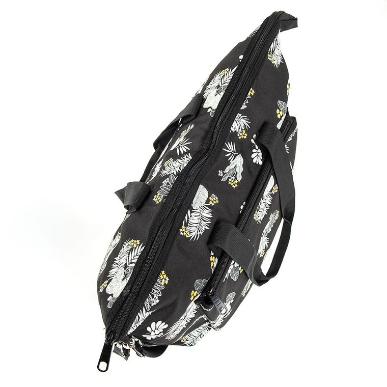 Smiki, Kwiaty, torba do wózka, czarna