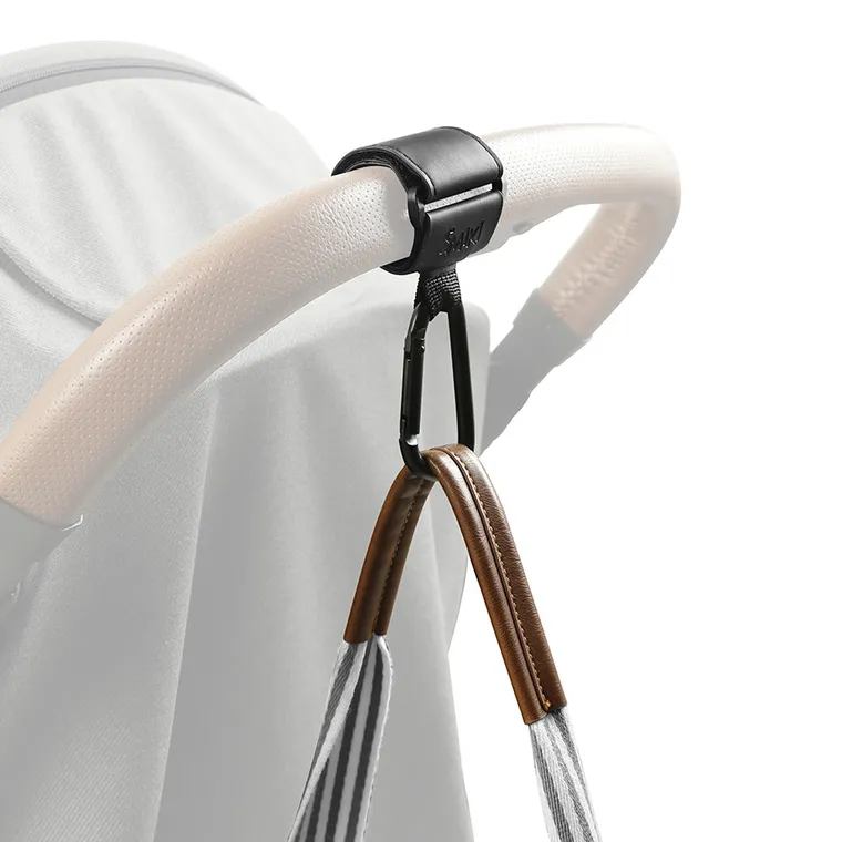 Smiki, Little Adventurer, uniwersalne zaczepy do wózka, haczyki, skórzane, 2 szt.