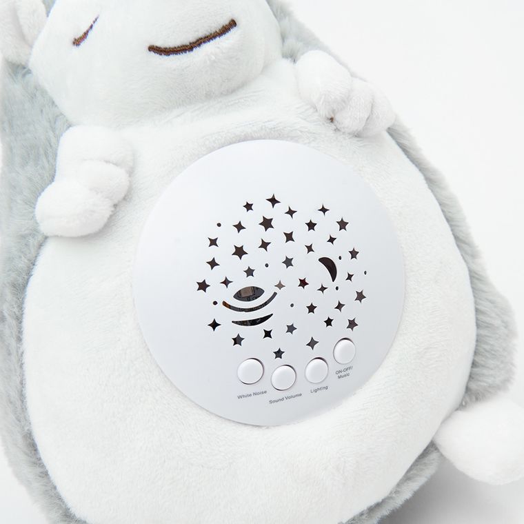 Smiki, Little Dreamer, Śpiący jeżyk, pluszowy projektor z muzyką i światłem, szary