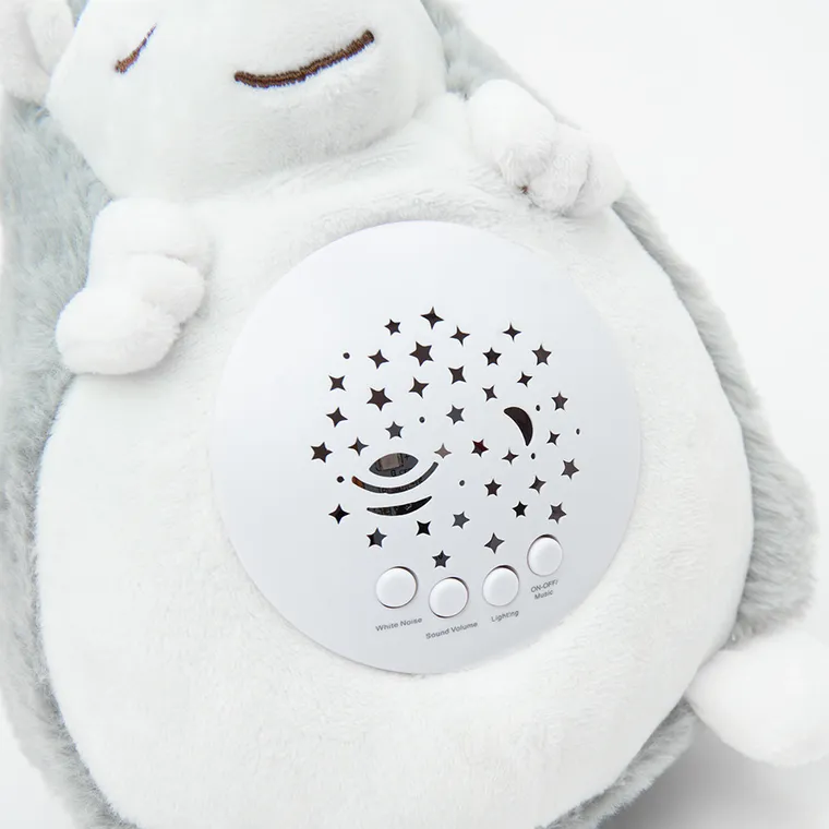 Smiki, Little Dreamer, Śpiący jeżyk, pluszowy projektor z muzyką i światłem, szary