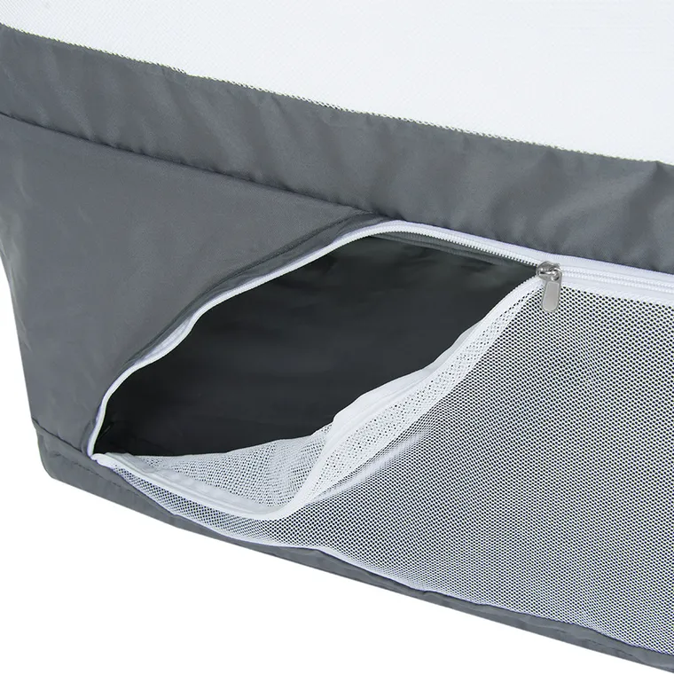 Smiki, łóżeczko turystyczne 3w1, szare