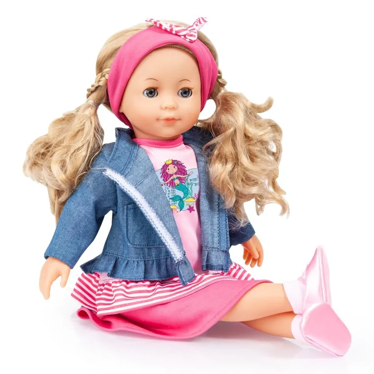 Smiki, Maja, interaktywna lalka bobas z akcesoriami, 46 cm