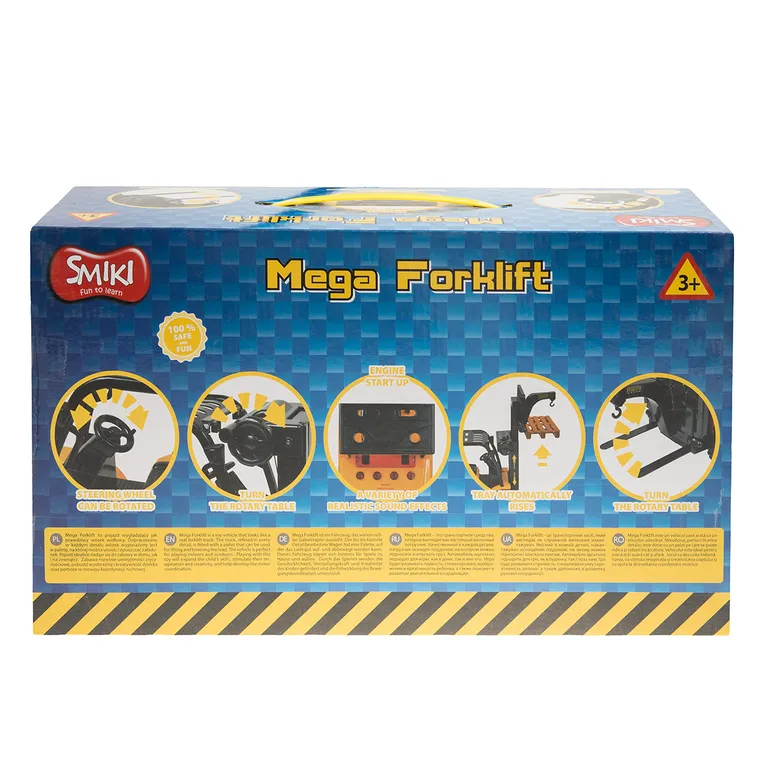 Smiki, Mega Forklift, wózek widłowy, światło i dźwięk, pojazd