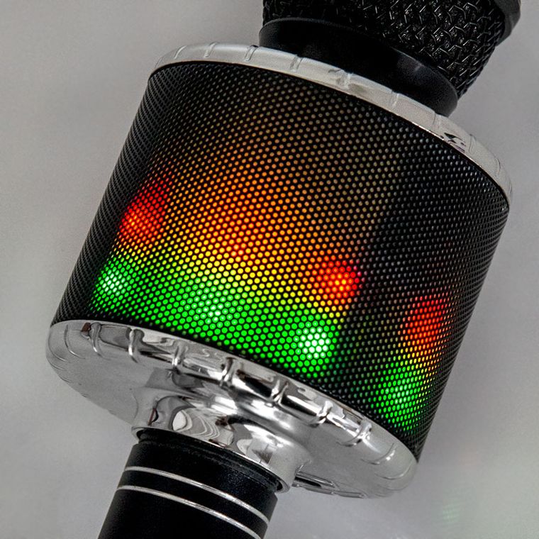 Smiki, mikrofon bluetooth z głośnikiem, czarny