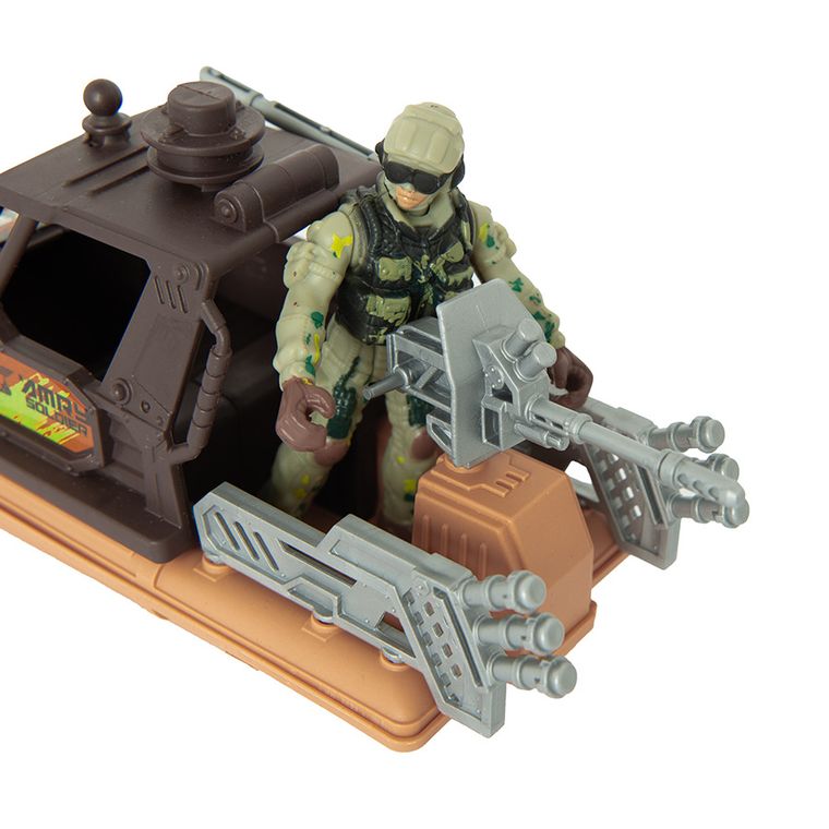 Smiki, Military base, żołnierz z łodzią, figurka z akcesoriami