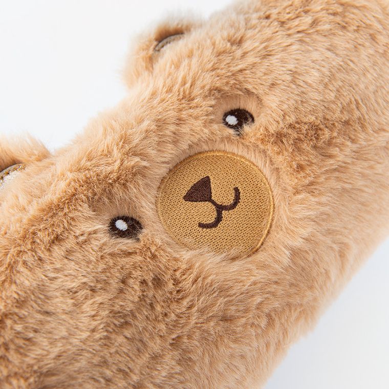 Smiki, Miś, pluszowy piórnik, brązowy