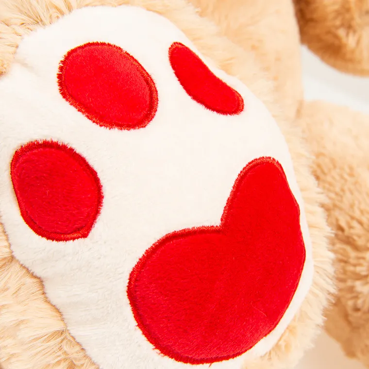 Smiki, Miś, Walentynki, maskotka, beżowa, 90 cm