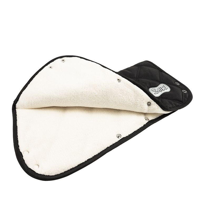 Smiki, mufka do wózka, kratka, czarna