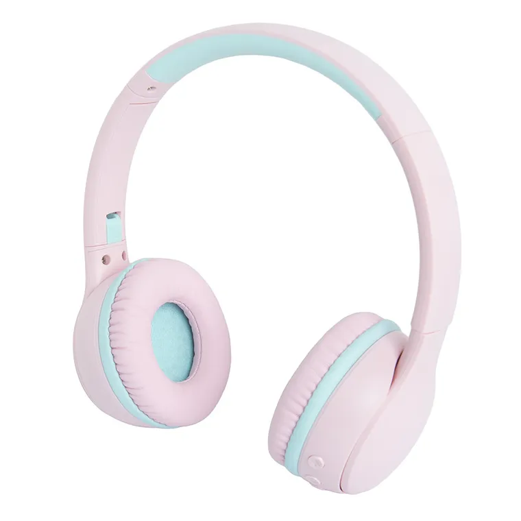 Smiki, Music World, słuchawki bezprzewodowe, nauszne, różowe