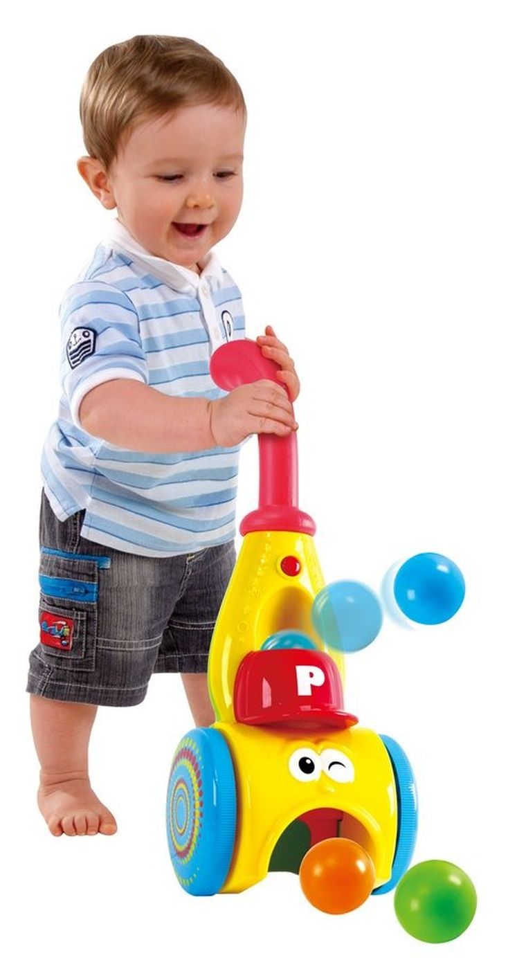 Smiki, odkurzacz piłek, pchacz interaktywny