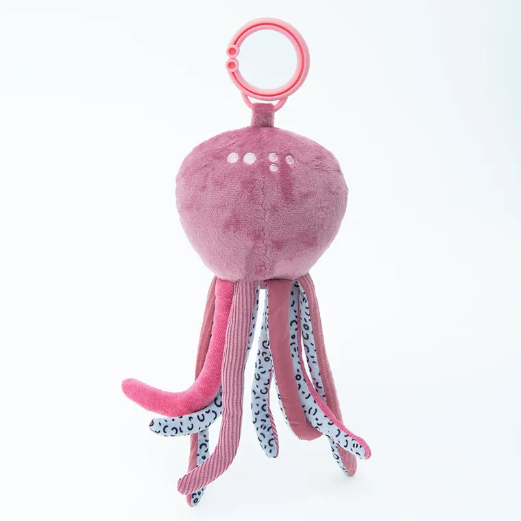 Smiki, Ośmiornica, maskotka z zawieszką, różowa, 24 cm